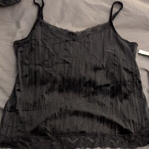 No Boundaries XXL Black Velvet Cami